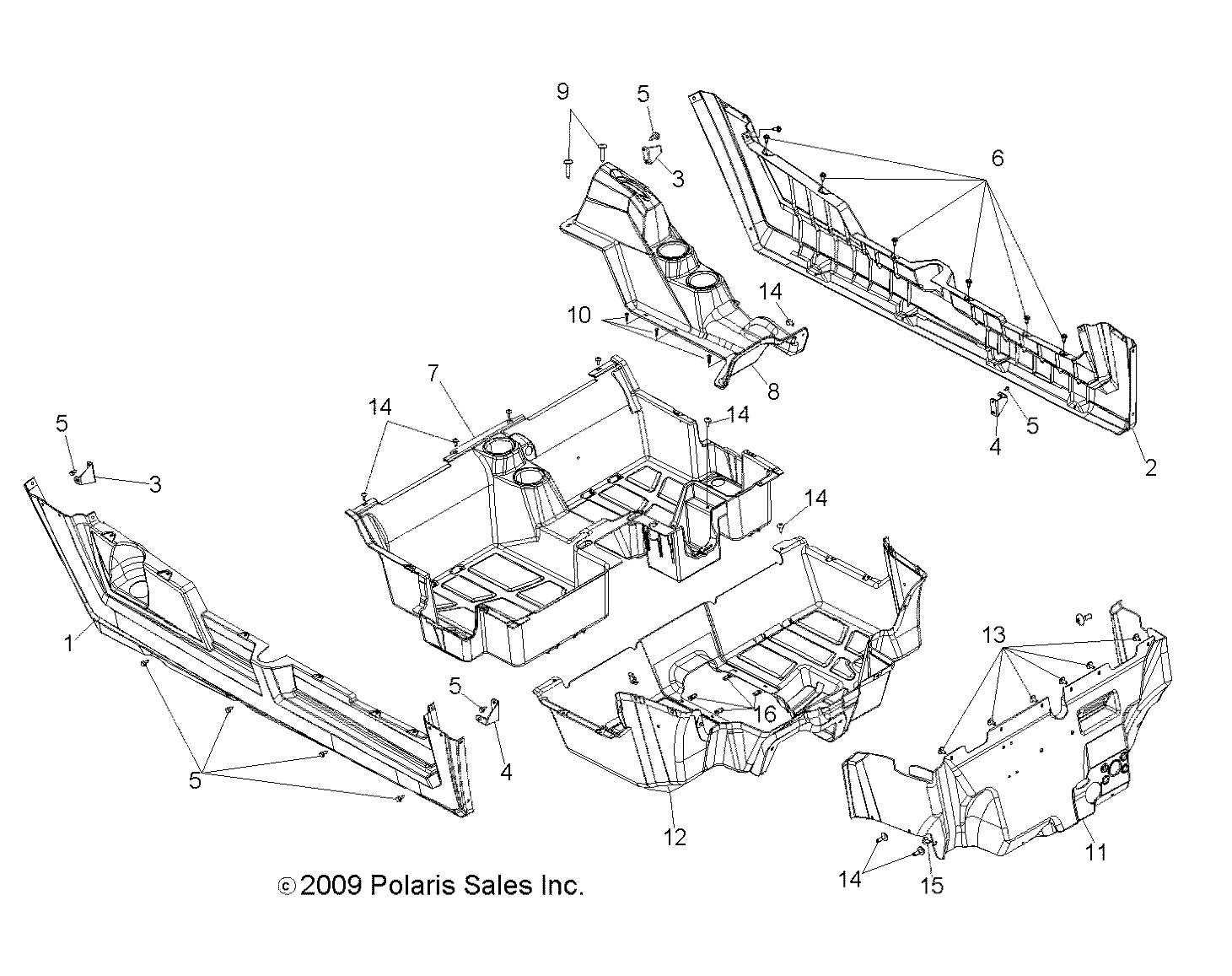 BODY, FLOOR and ROCKER PANELS - R11XH76AW/AZ/XY76AA (49RGRFLOOR10RZRS4)